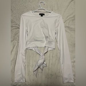 Open back long sleeve top